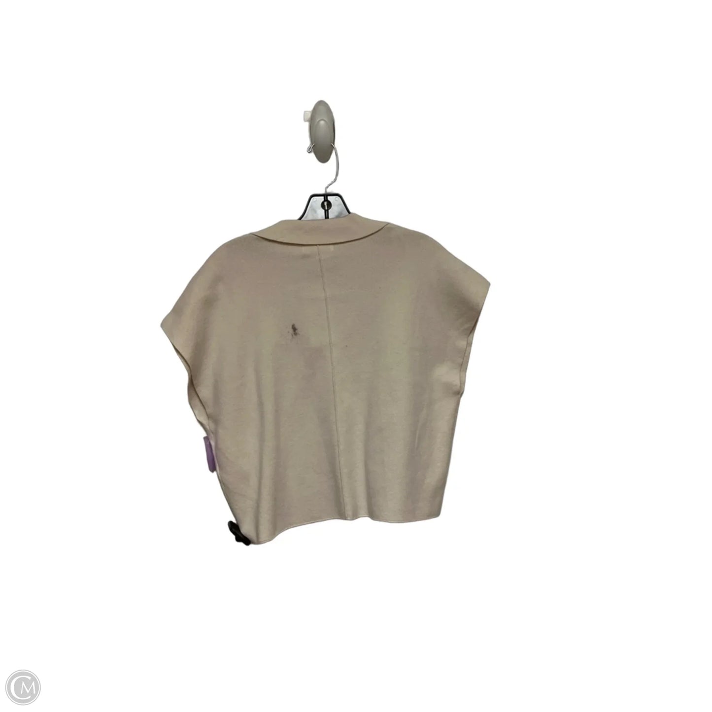 Top Short Sleeve By Calvin Klein In Tan, Size: M