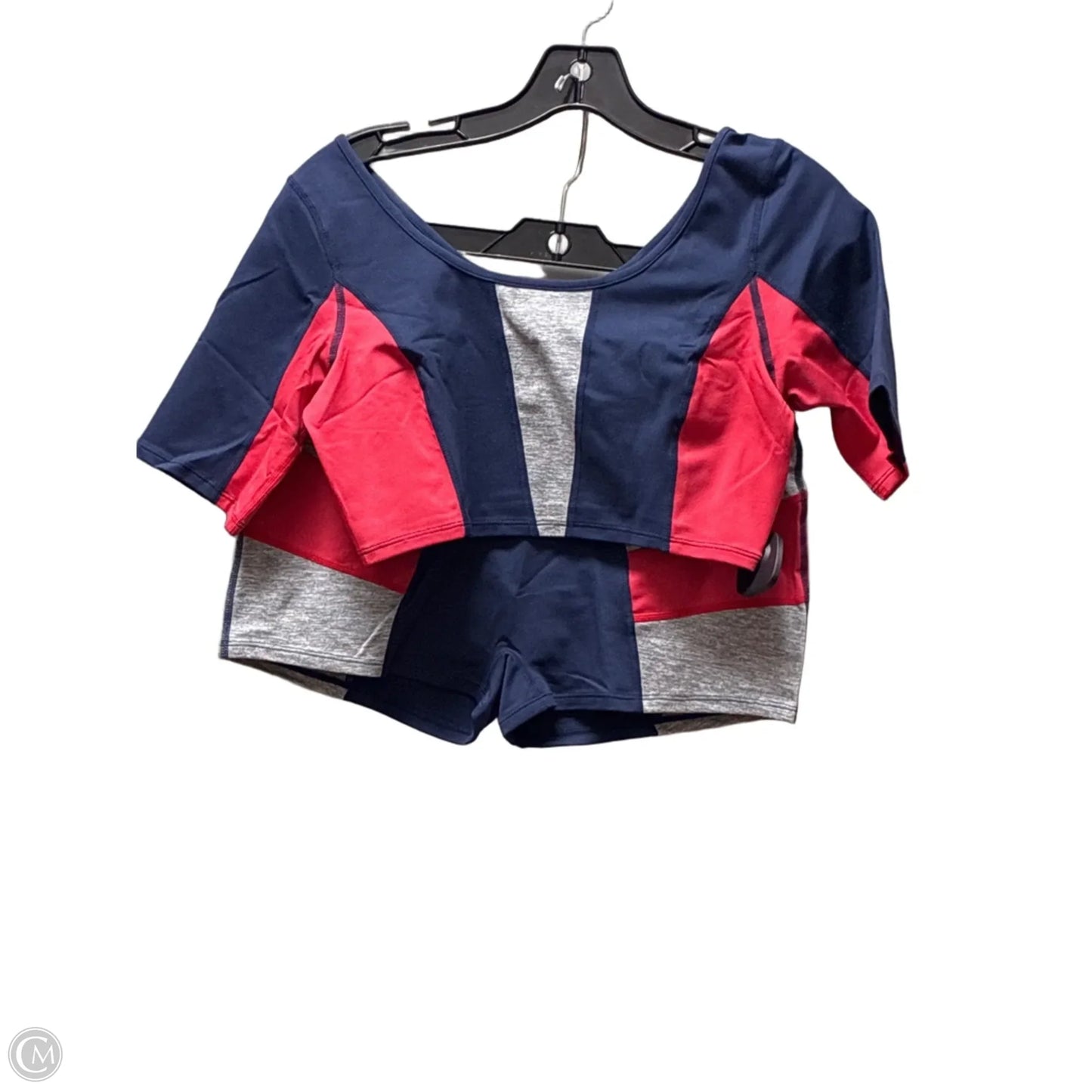 Athletic Shorts 2pc By Free People In Blue & Red, Size: M