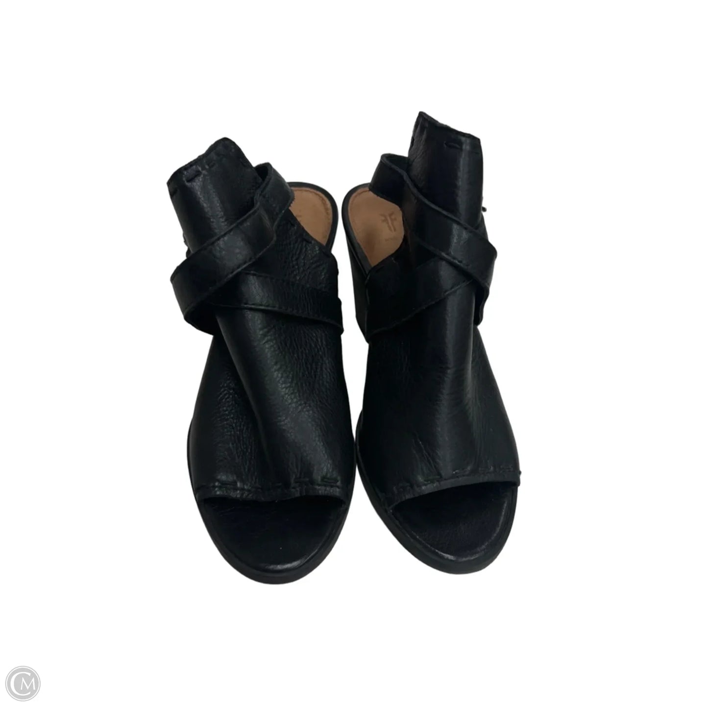 Sandals Designer By Frye In Black, Size: 8