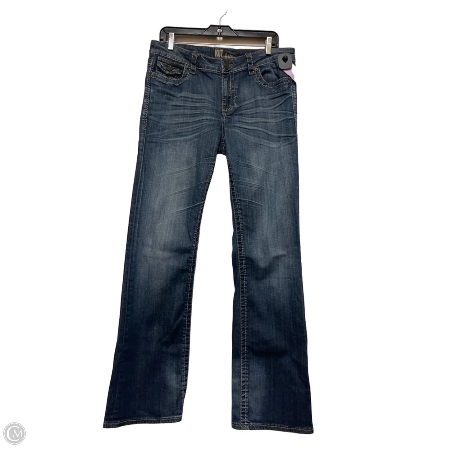 Jeans Boot Cut By Kut In Blue Denim, Size: 12