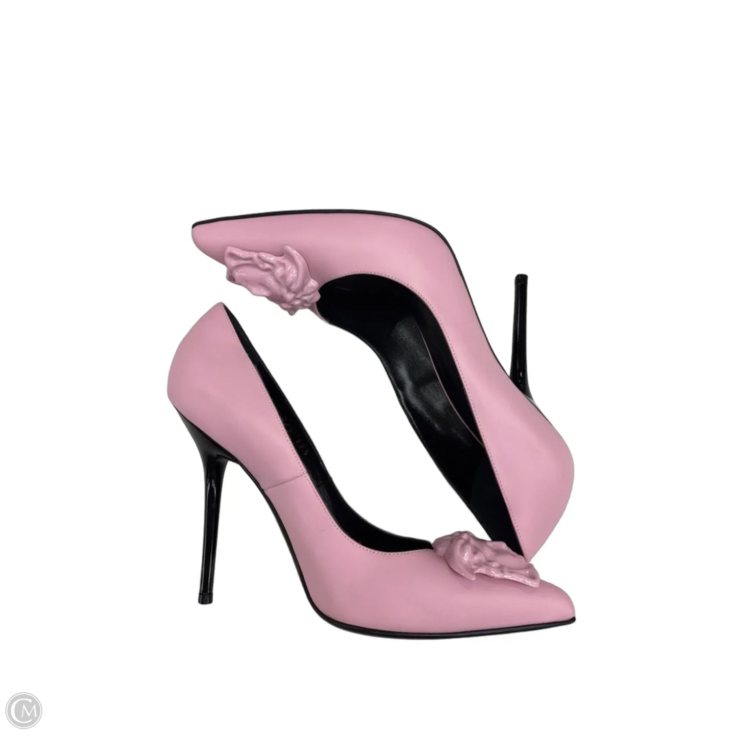 Shoes Luxury Designer By Versace In Pink, Size: 7.5