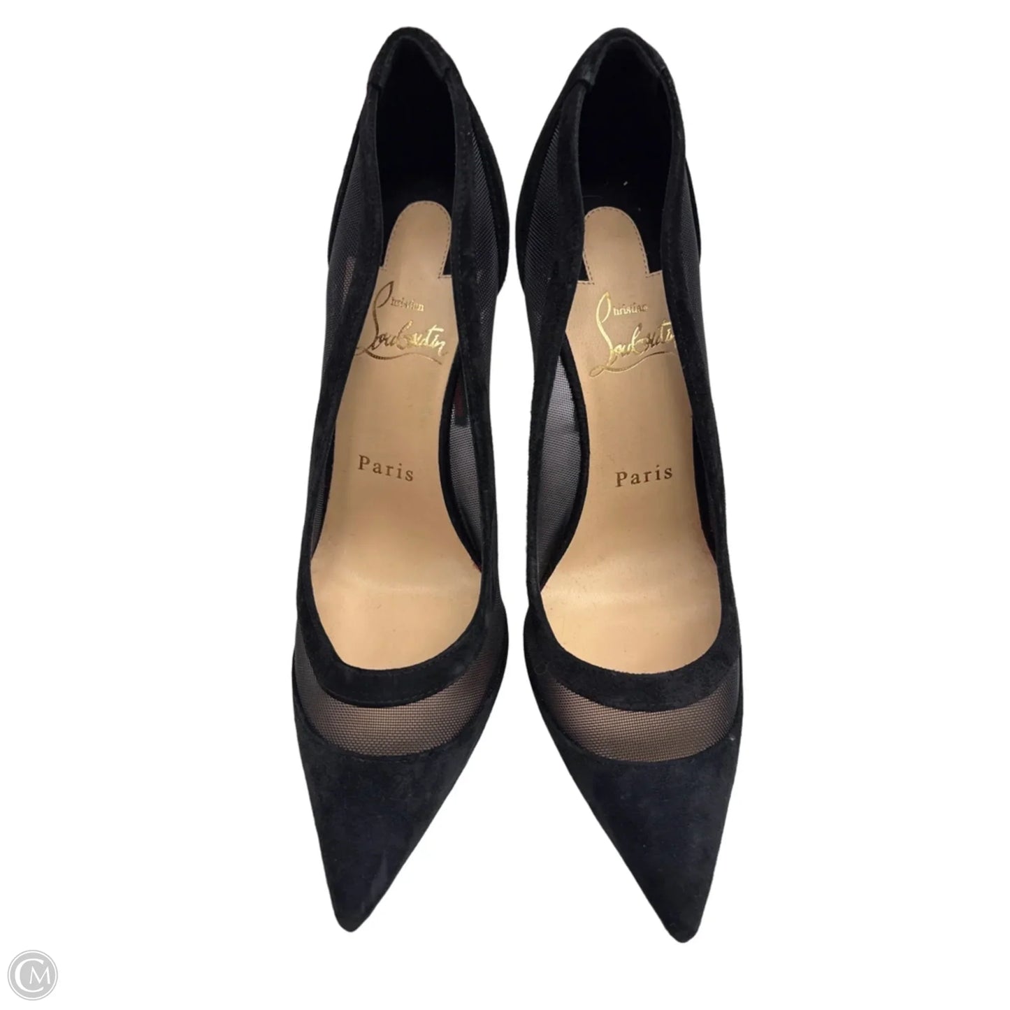 Shoes Luxury Designer By Christian Louboutin In Black, Size: 7