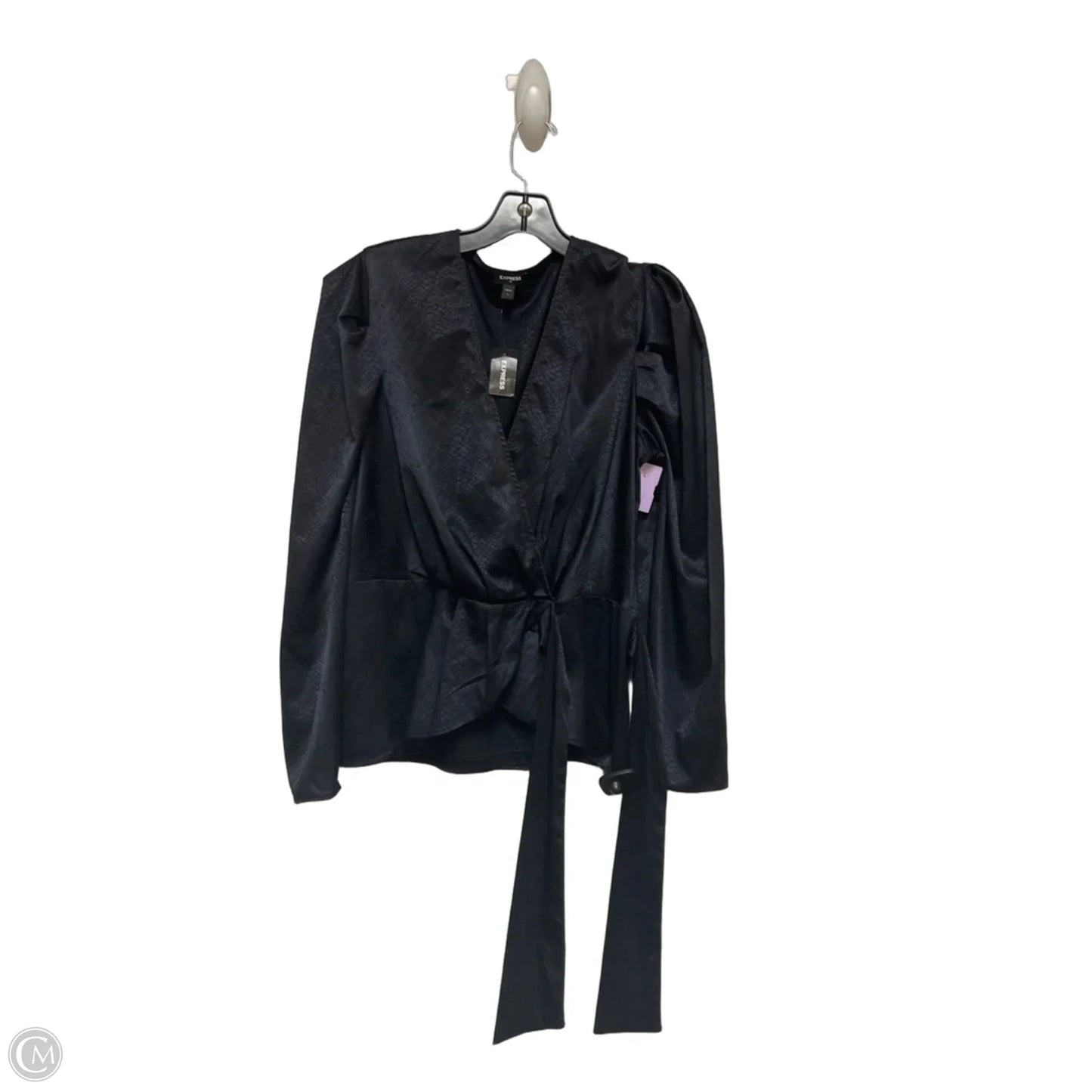 Top Long Sleeve By Express In Blue, Size: L