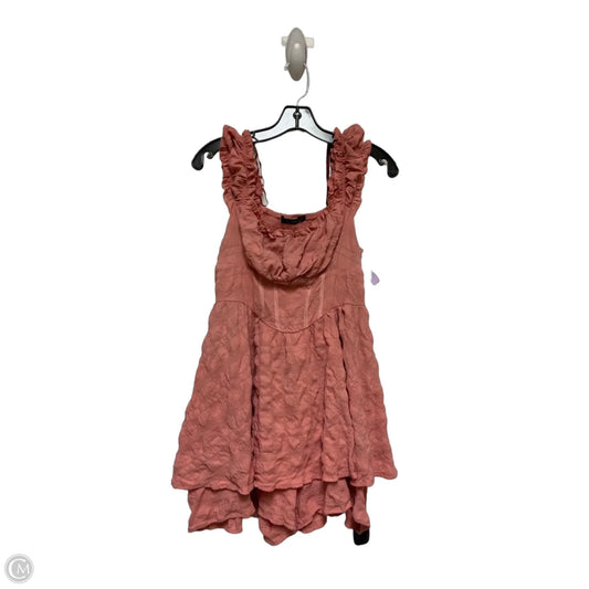 Dress Casual Short By Clothes Mentor In Pink, Size: L