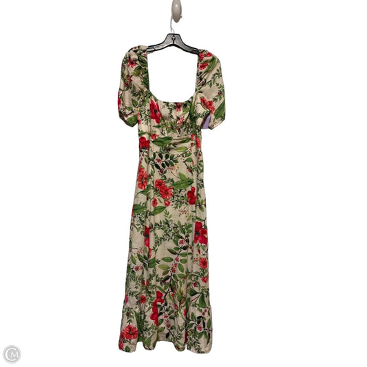 Dress Casual Maxi By London Times In Floral Print, Size: M