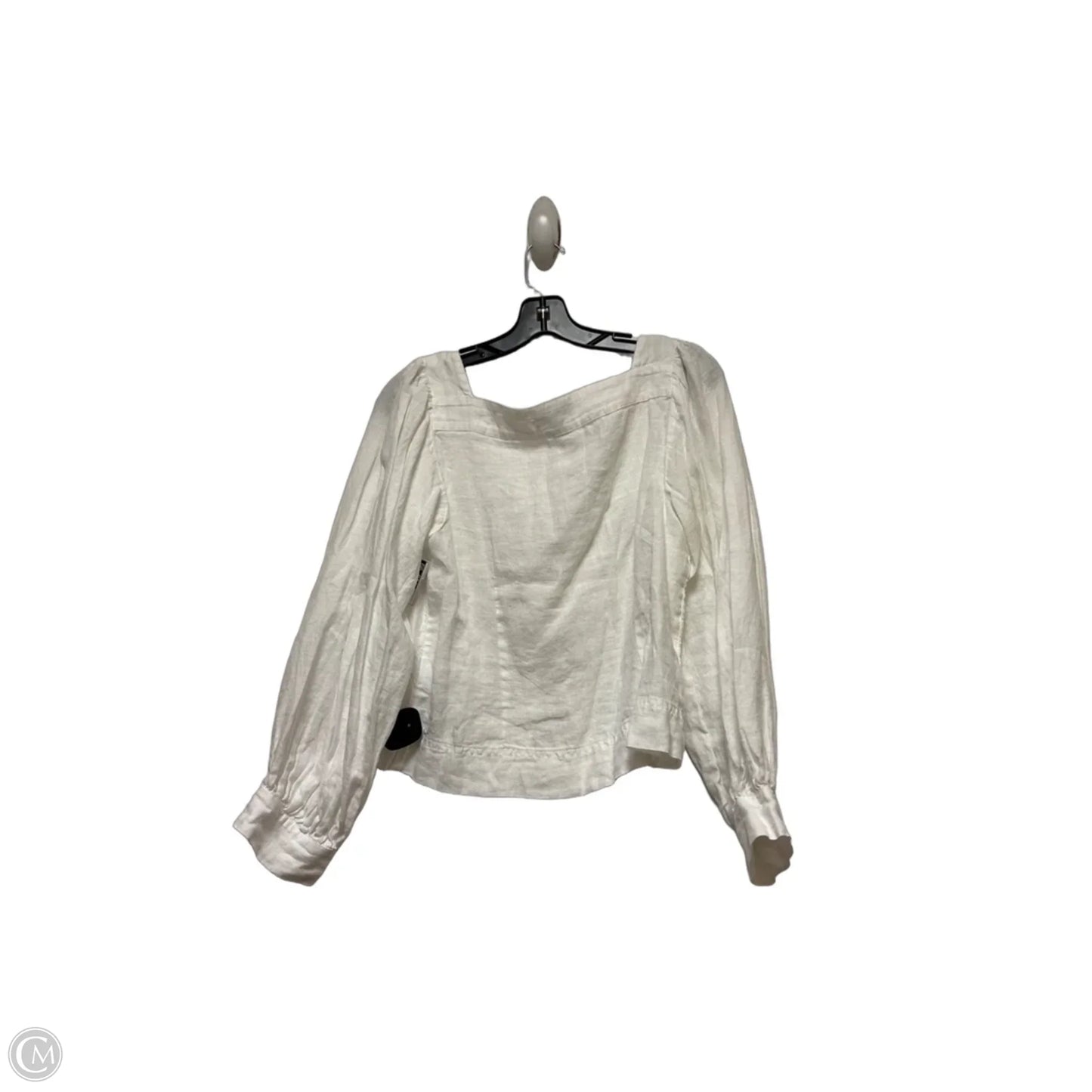 Top Long Sleeve By J. Crew In White, Size: M