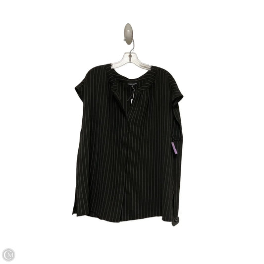 Top Short Sleeve By Modern Works In Striped Pattern, Size: 1x