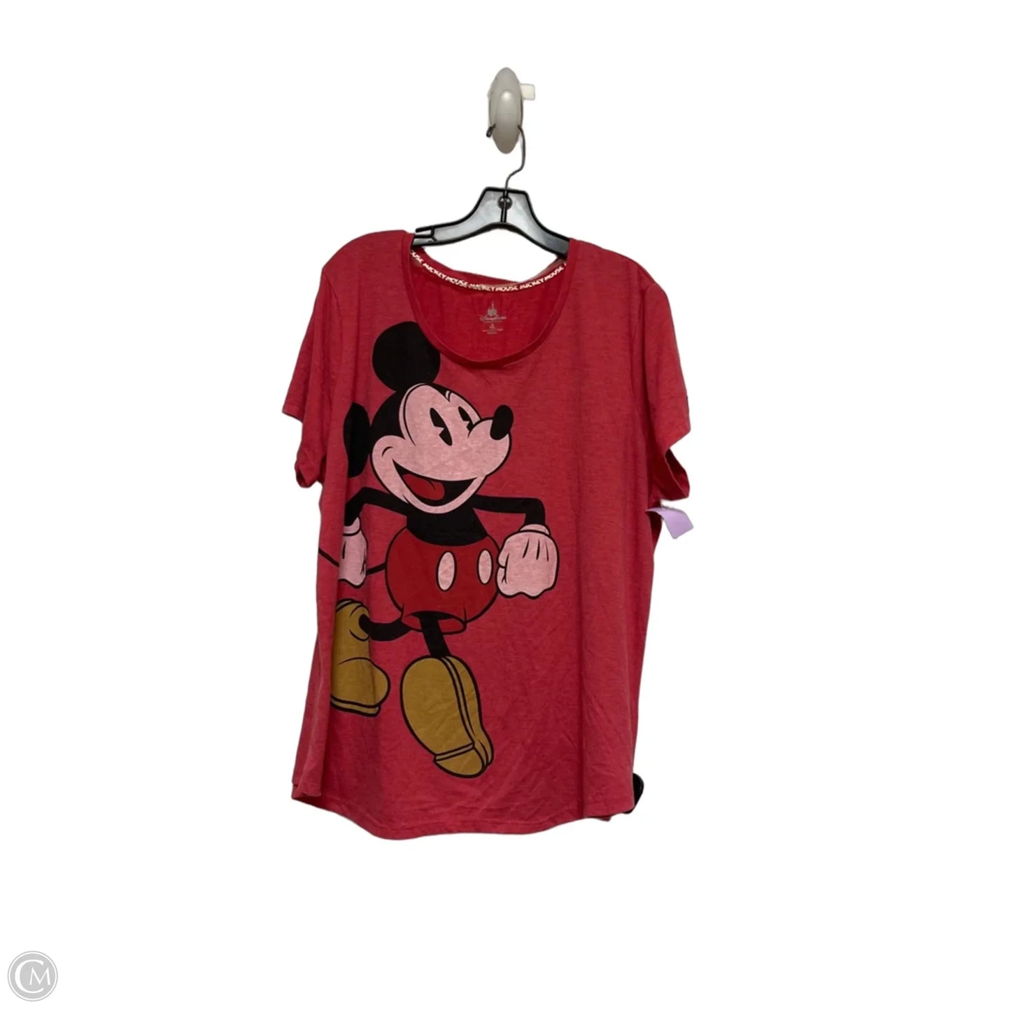 Top Short Sleeve Basic By Disney Store In Red, Size: Xxl