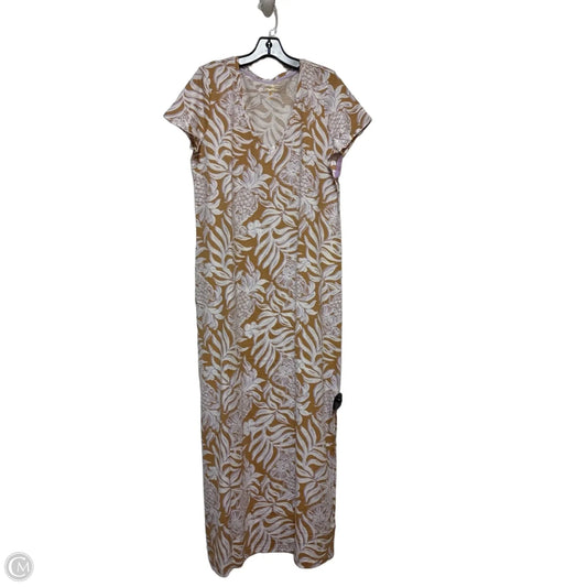 Dress Designer By Lilly Pulitzer In Purple & Tan, Size: L