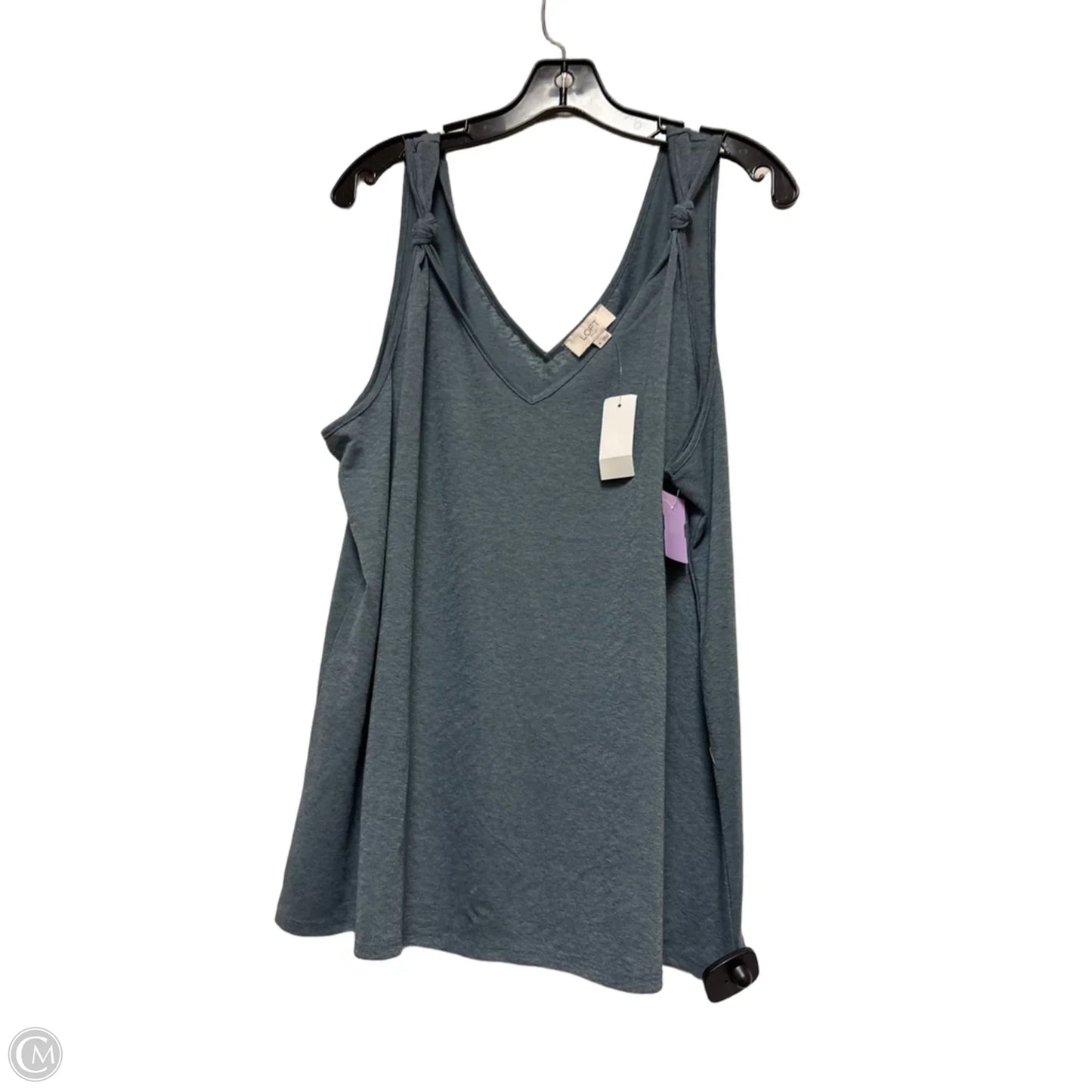 Top Sleeveless By Loft In Blue, Size: Xl