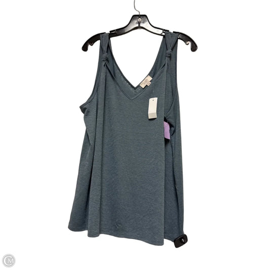 Top Sleeveless By Loft In Blue, Size: Xl
