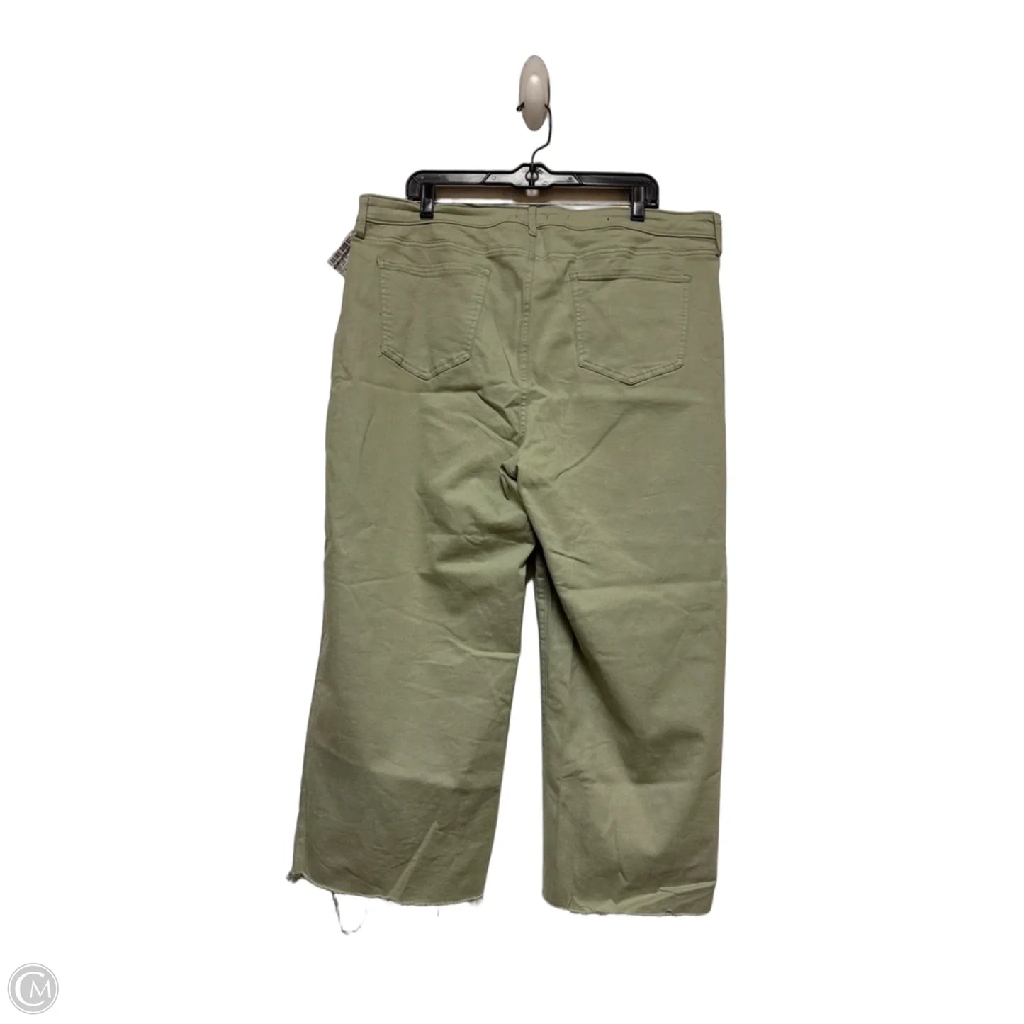 Jeans Wide Leg By Not Your Daughters Jeans In Green Denim, Size: 18