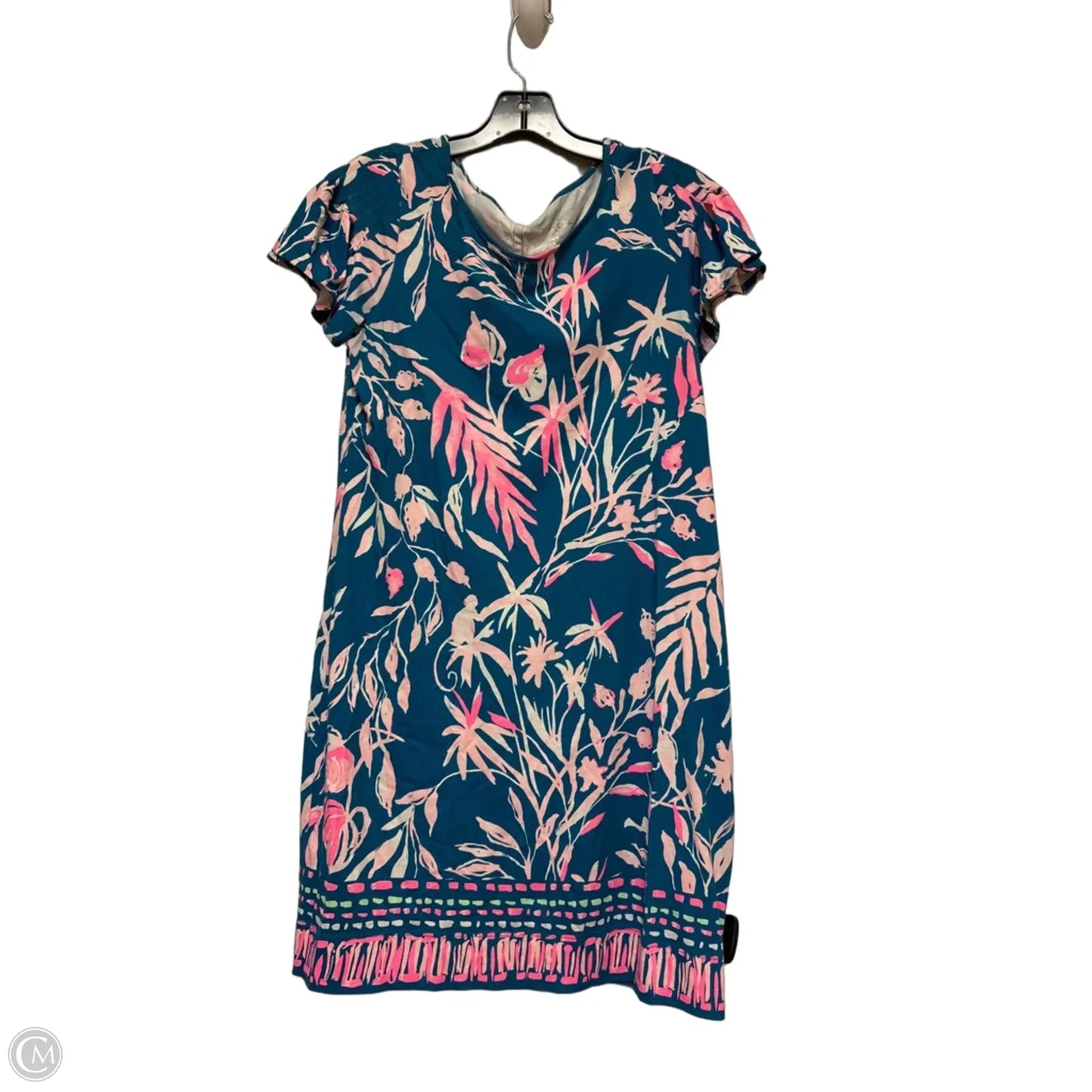 Dress Designer By Lilly Pulitzer In Blue & Pink, Size: M
