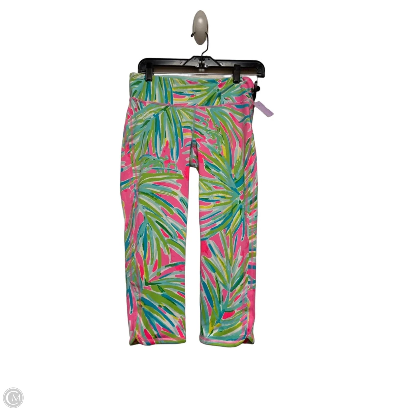 Pants Designer By Lilly Pulitzer In Green & Pink, Size: M