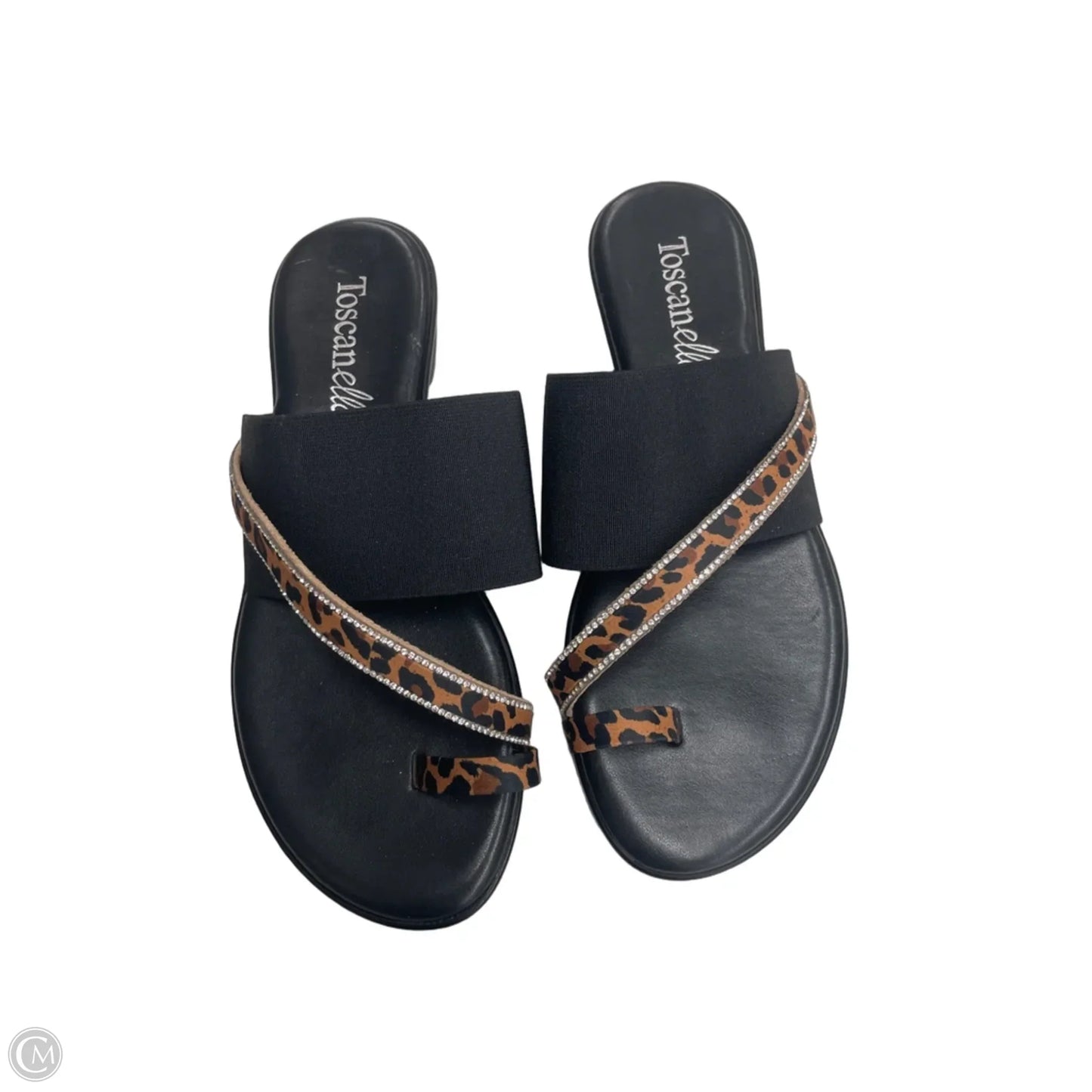 Sandals Flats By Toscanella In Animal Print, Size: 8.5