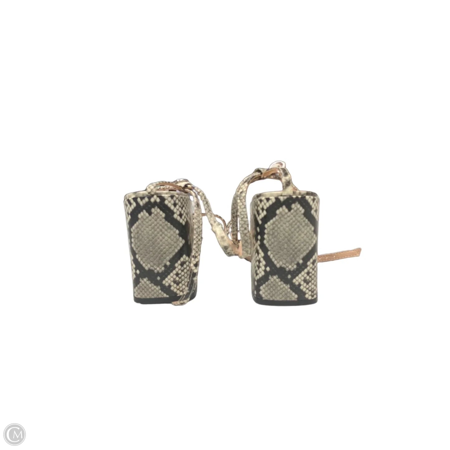 Sandals Heels Block By Calvin Klein In Snakeskin Print, Size: 10