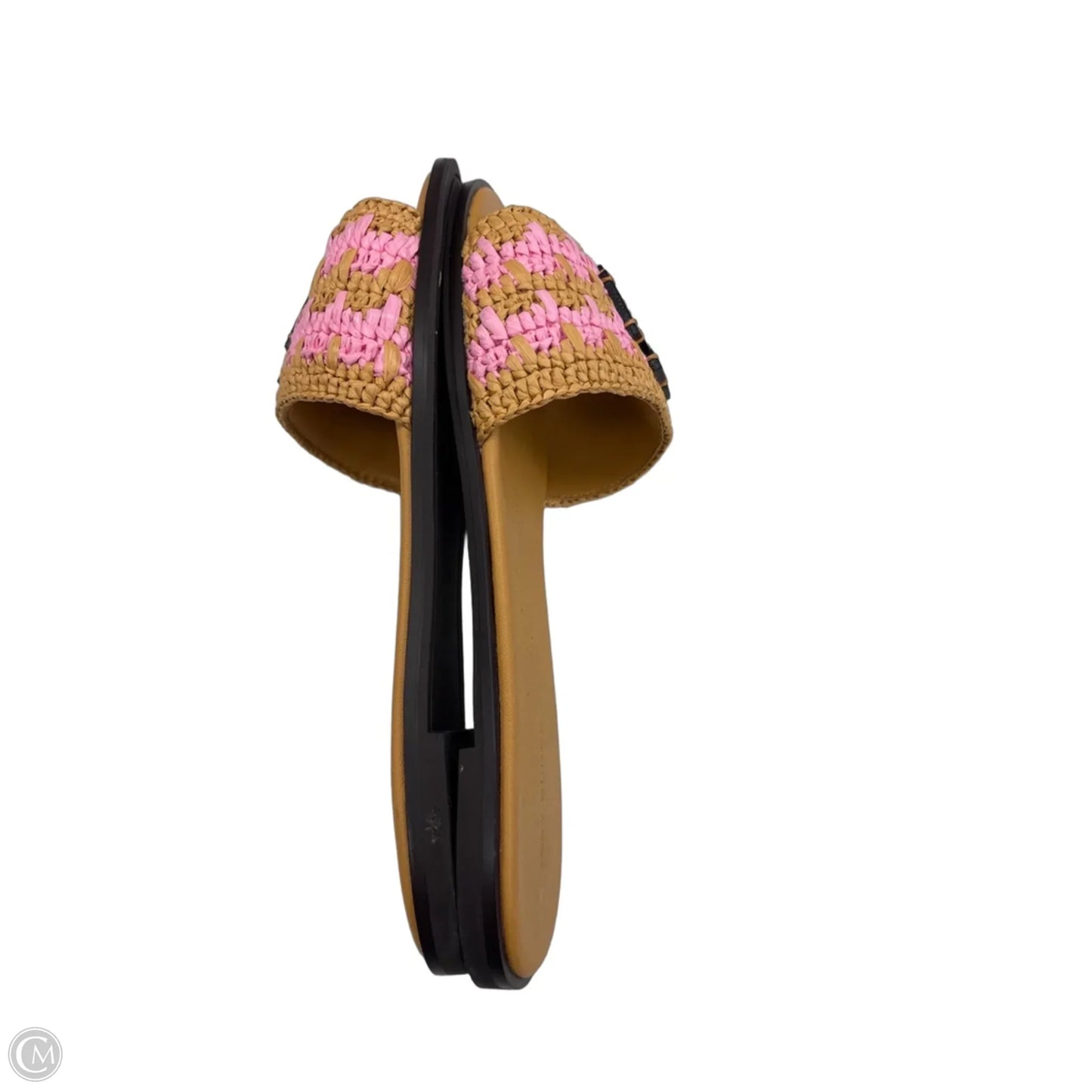 Sandals Designer By Tory Burch In Pink & Tan, Size: 9.5