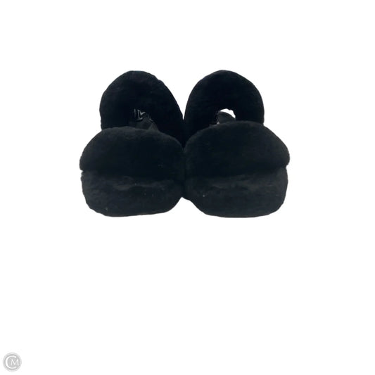 Slippers Designer By Ugg In Black, Size: 9