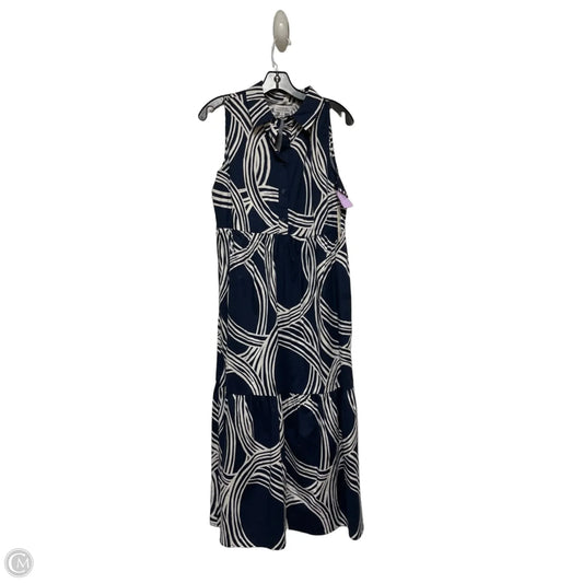 Dress Casual Maxi By Tahari By Arthur Levine In Blue & White, Size: S