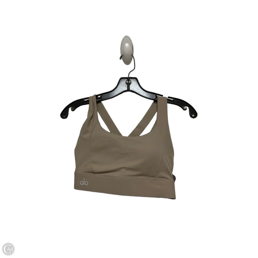 Athletic Bra By Alo In Taupe, Size: M