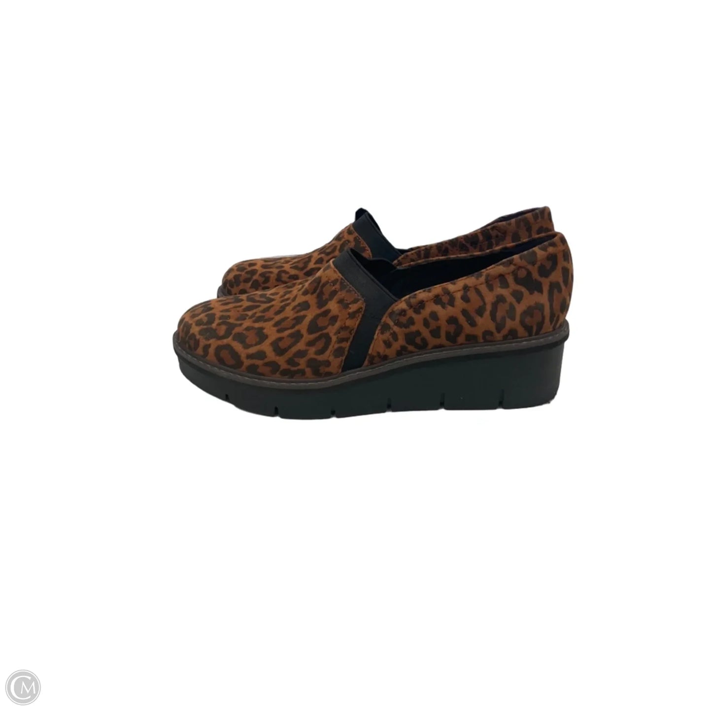 Shoes Heels Platform By Clarks In Animal Print, Size: 8.5