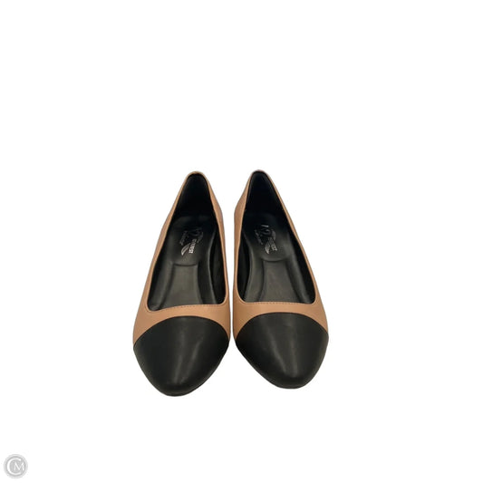 Shoes Heels Block By Aerosoles In Black & Tan, Size: 8.5