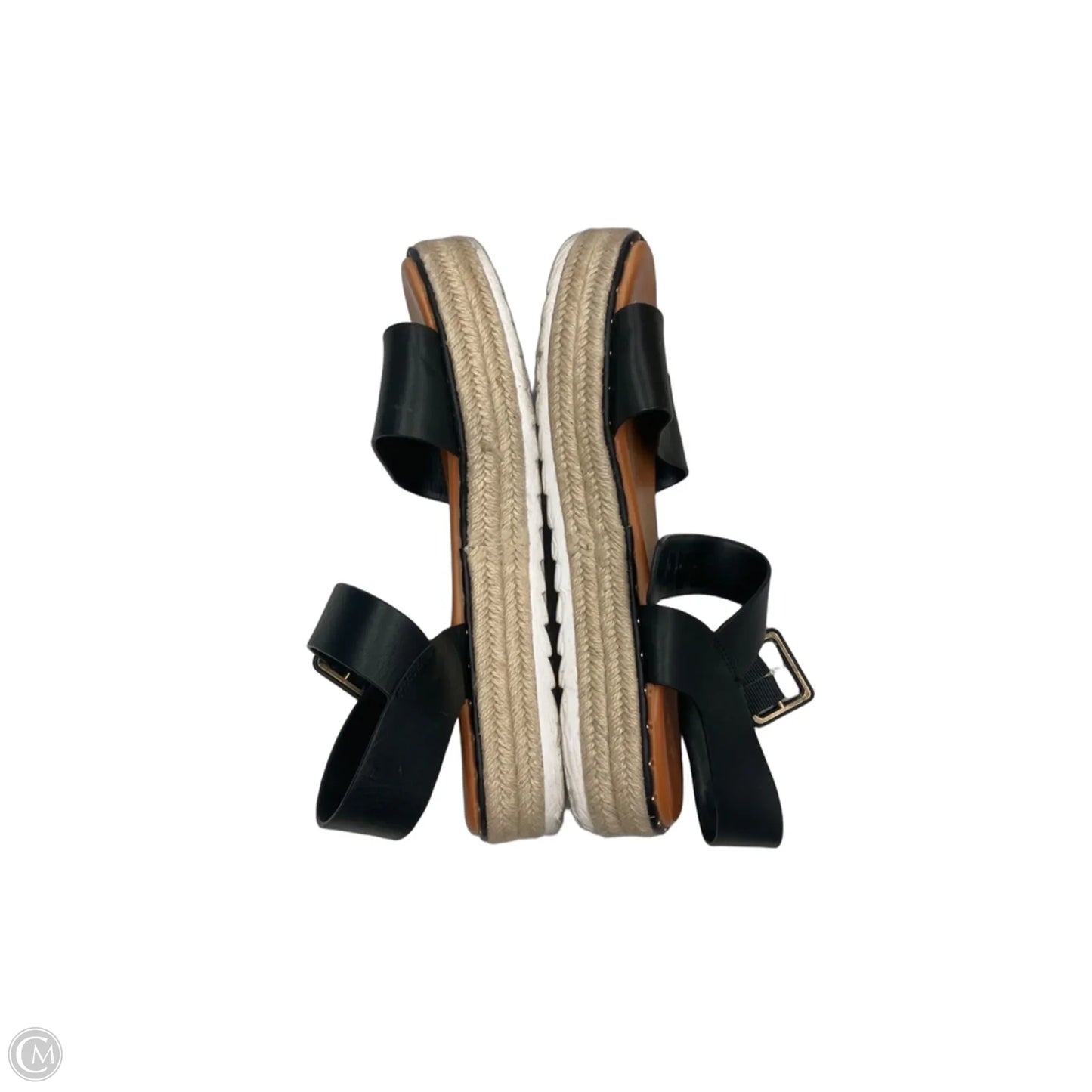 Sandals Flats By Gianni Bini In Black & Tan, Size: 10