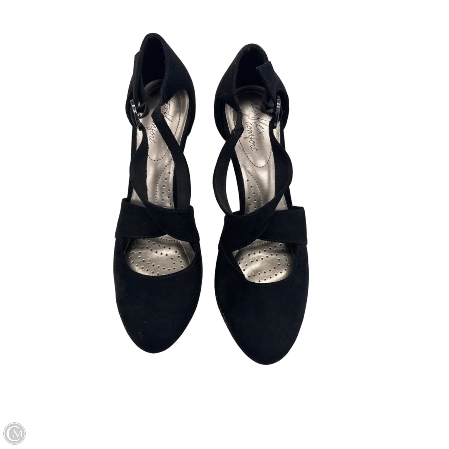 Shoes Heels Kitten By Dexflex In Black, Size: 9