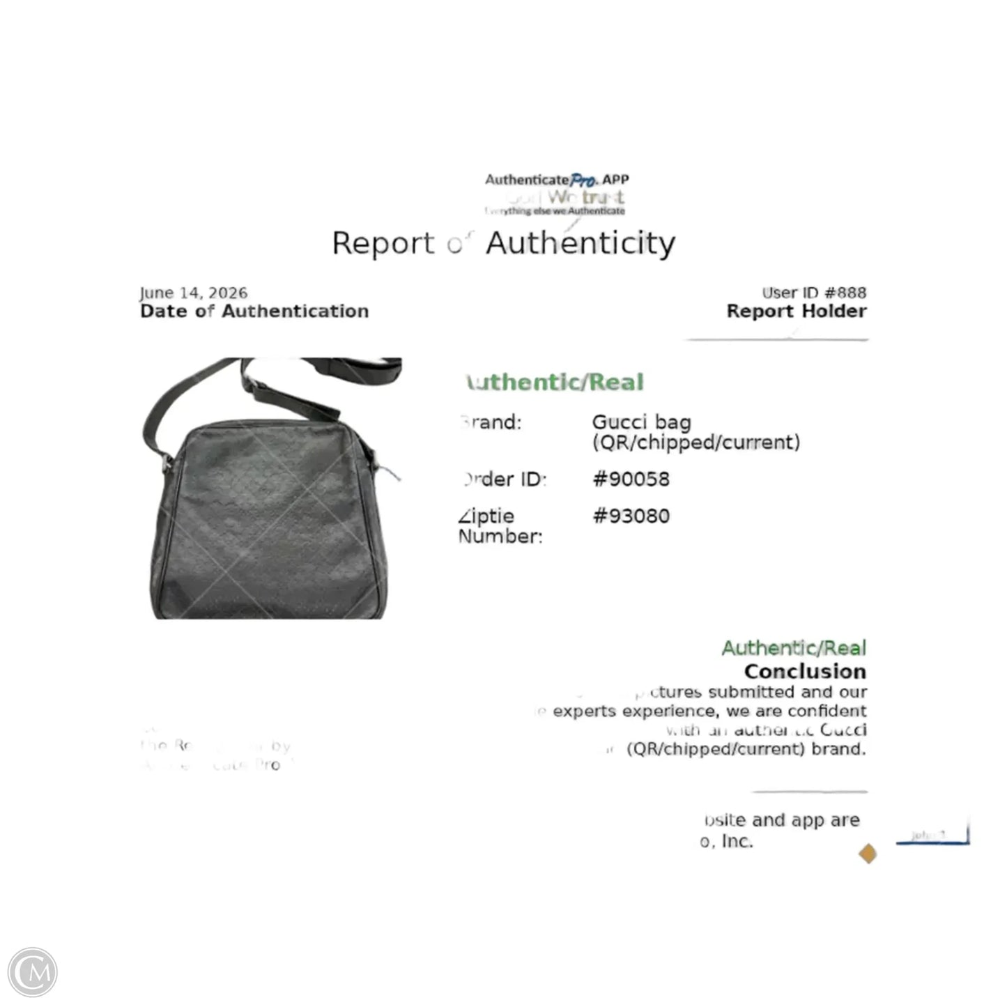 Crossbody Luxury Designer By Gucci, Size: Large