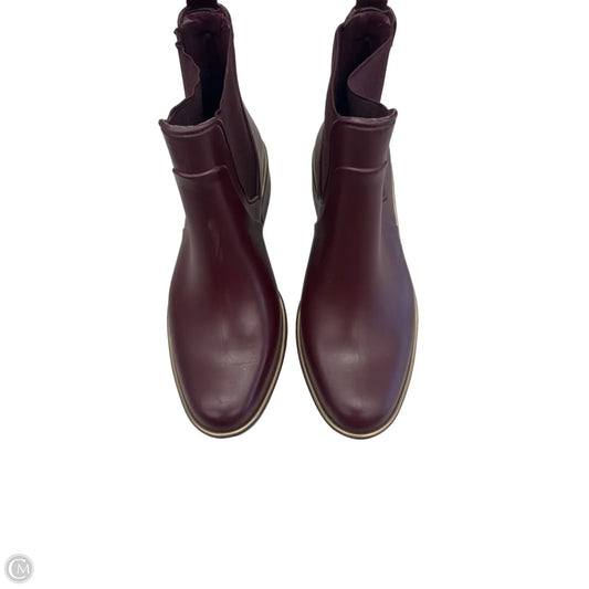 Boots Designer By Kate Spade In Maroon, Size: 10