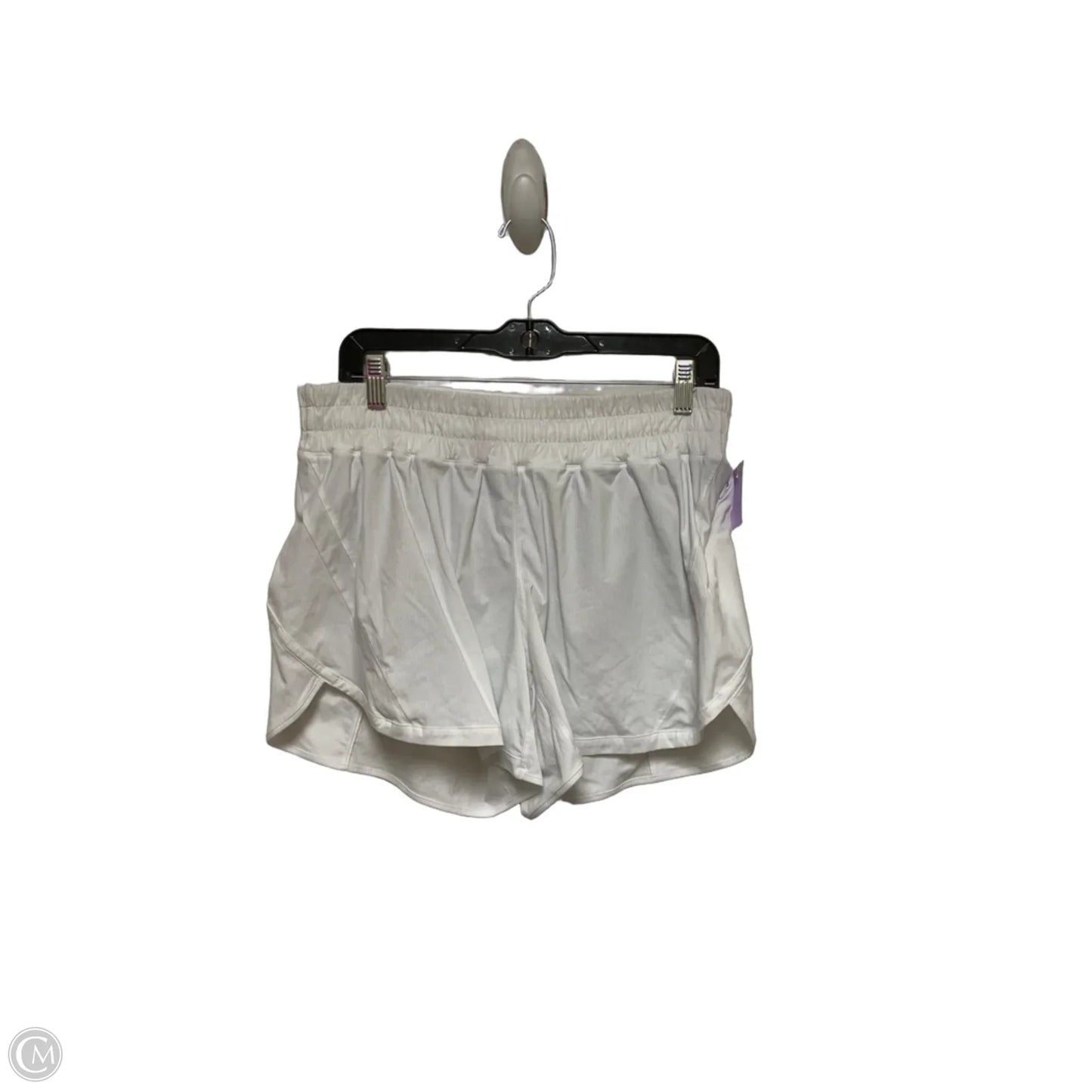 Athletic Shorts By Lululemon In White, Size: 12