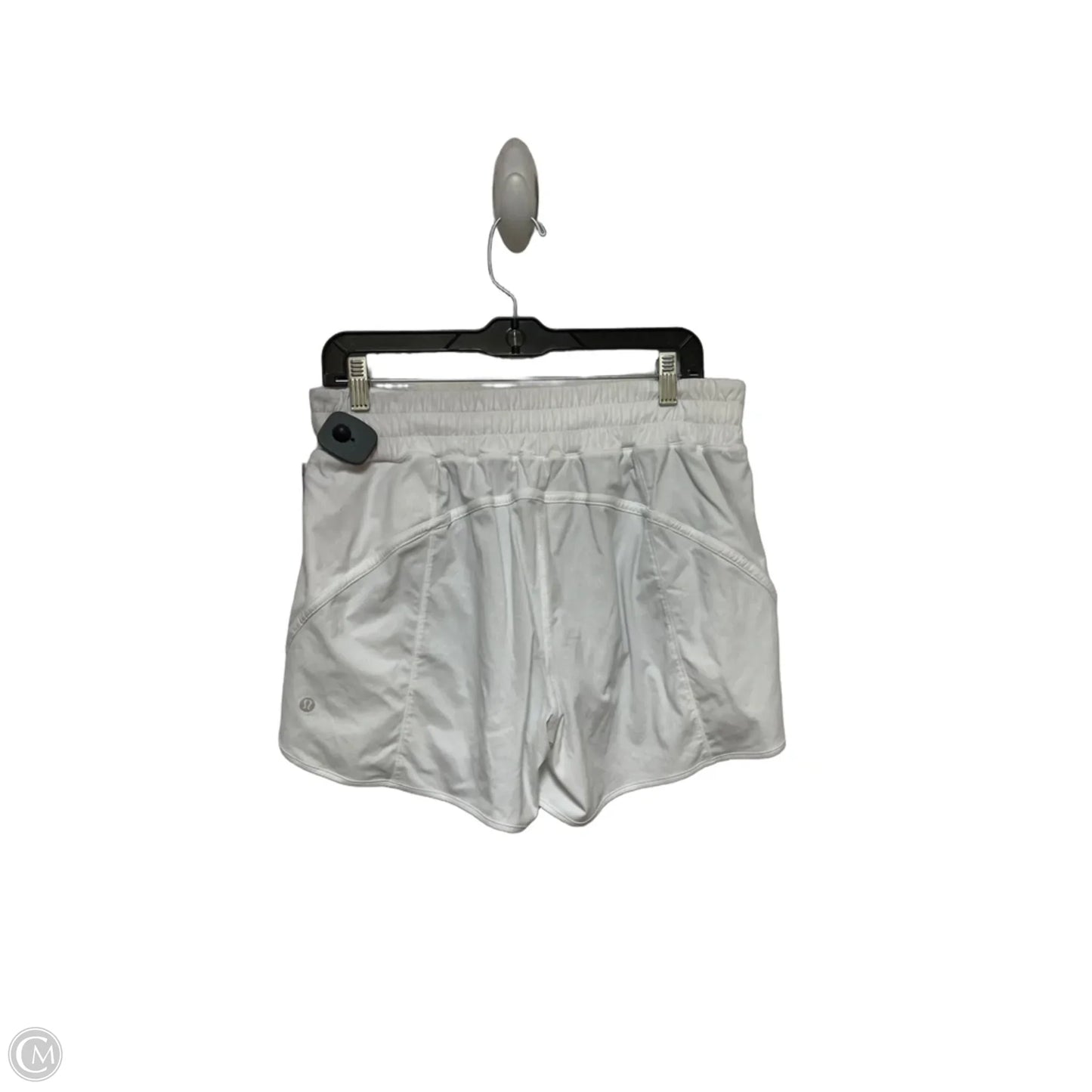 Athletic Shorts By Lululemon In White, Size: 12