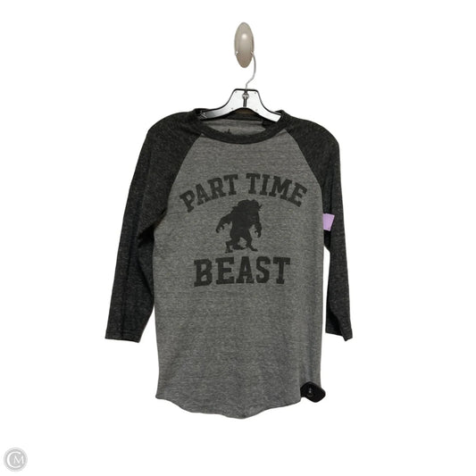Top Short Sleeve Basic By Disney Store In Grey, Size: S