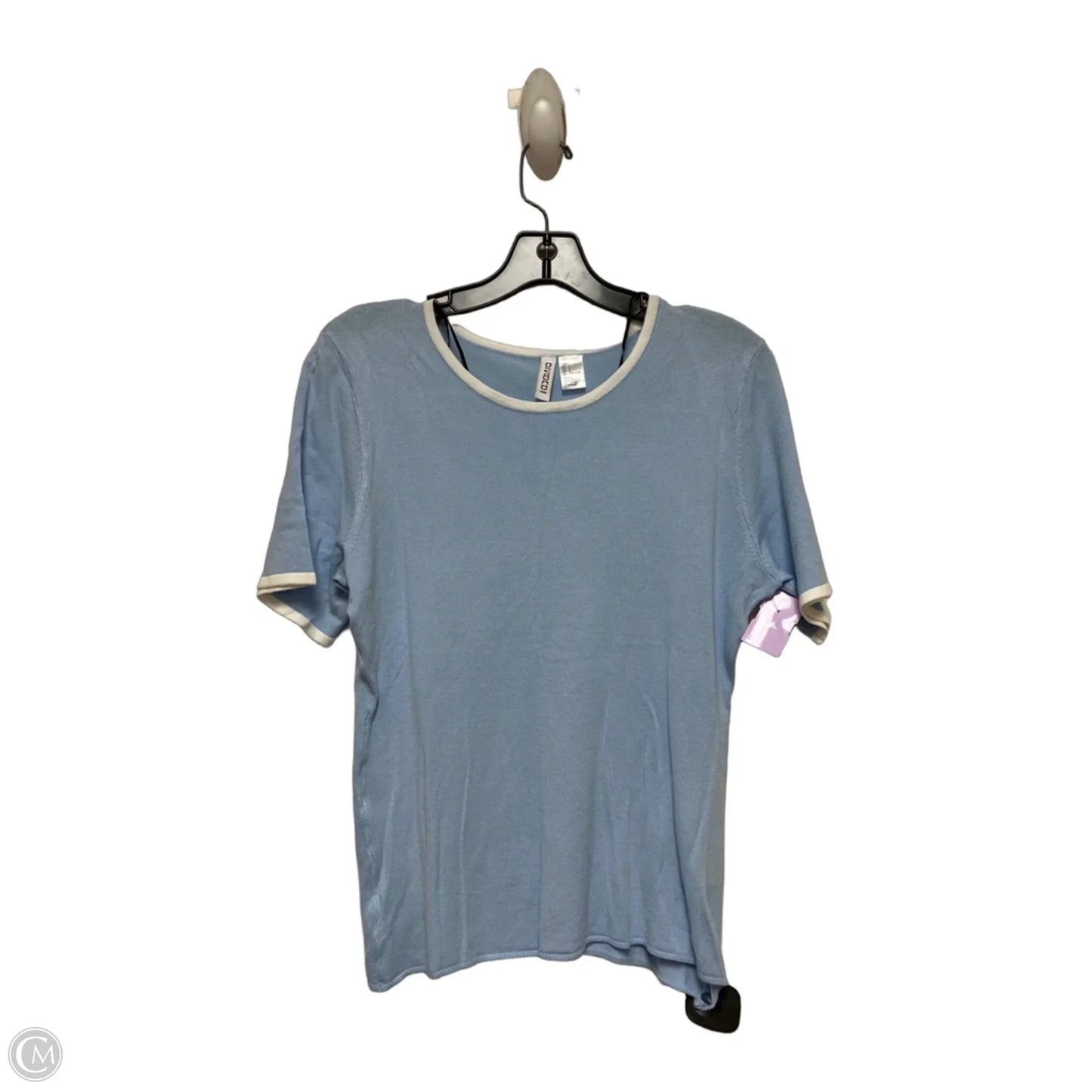 Top Short Sleeve By Divided In Blue, Size: L