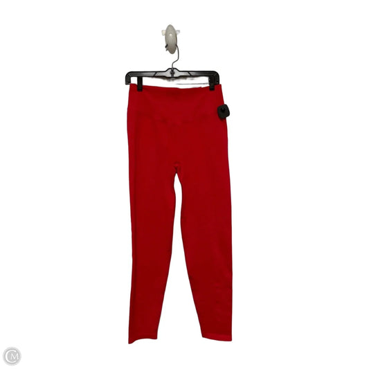 Athletic Leggings By Pink In Red, Size: L