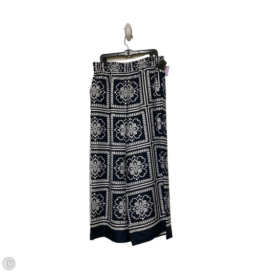 Pants Wide Leg By Nine West In Blue & White, Size: 12