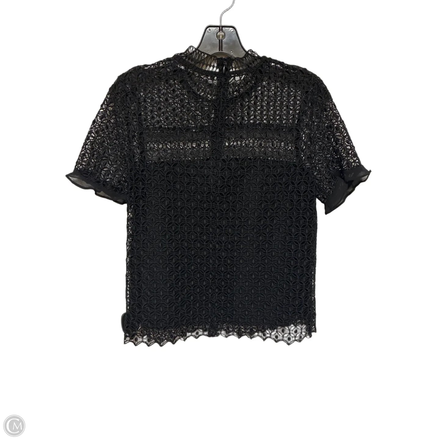 Top Short Sleeve By Zara Women In Black, Size: S