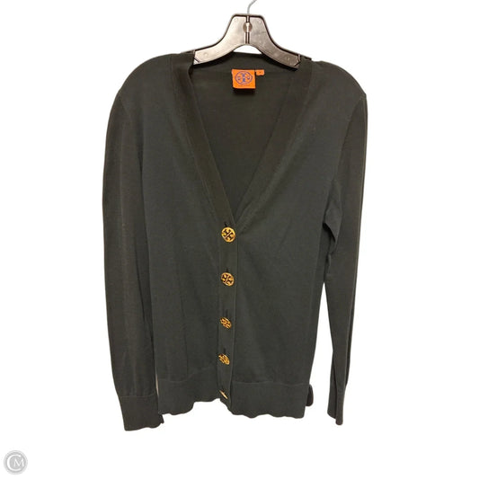 Sweater Cardigan Designer By Tory Burch In Black, Size: M