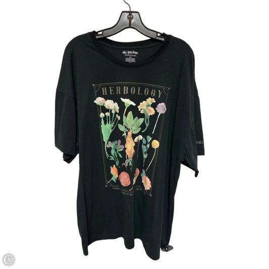 Top Short Sleeve Basic By Clothes Mentor In Black, Size: Xxl