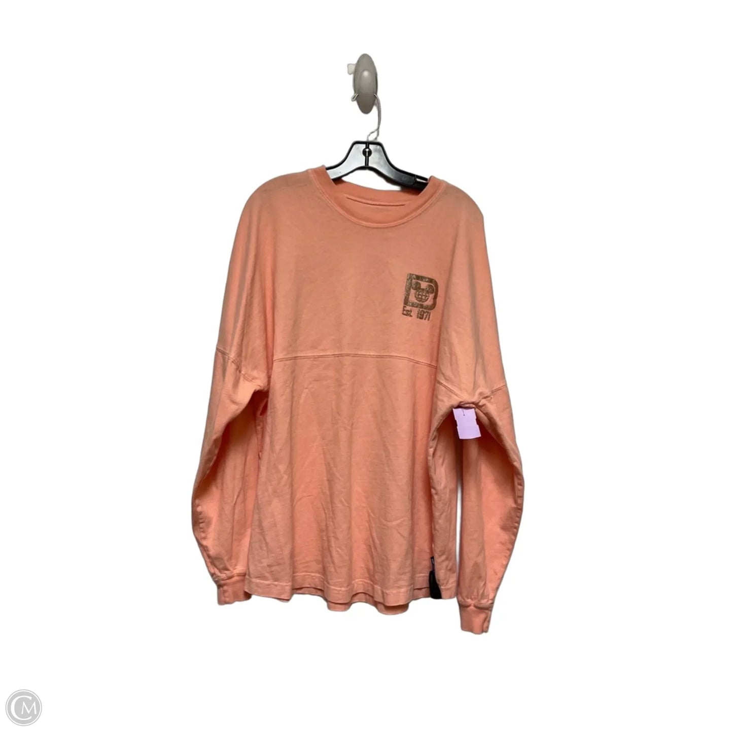 Top Long Sleeve By Disney Store In Peach, Size: L