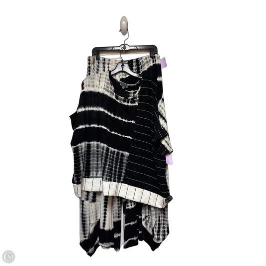 Pants Set 2pc By Clothes Mentor In Black & White, Size: 12