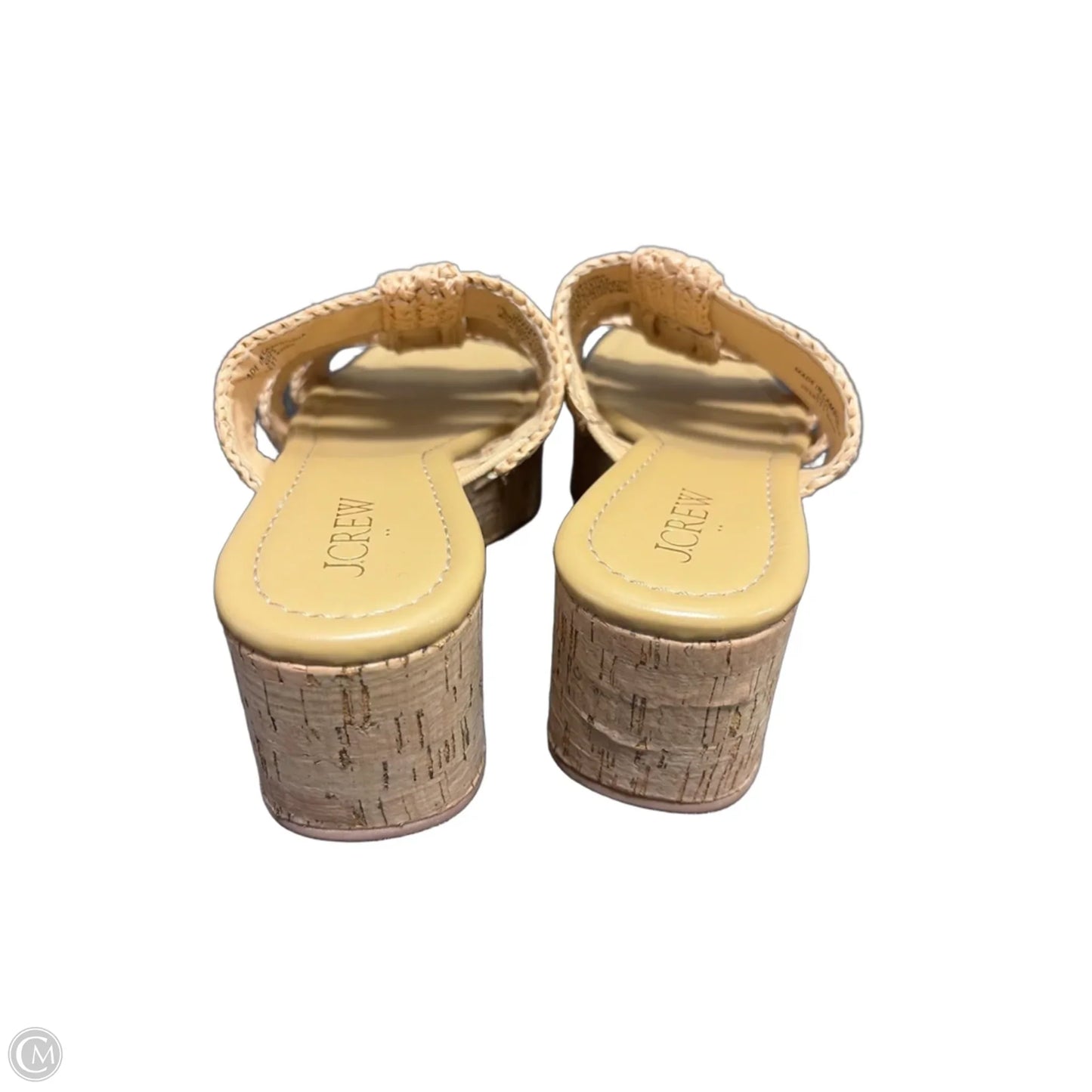 Sandals Heels Wedge By J. Crew In Tan, Size: 6