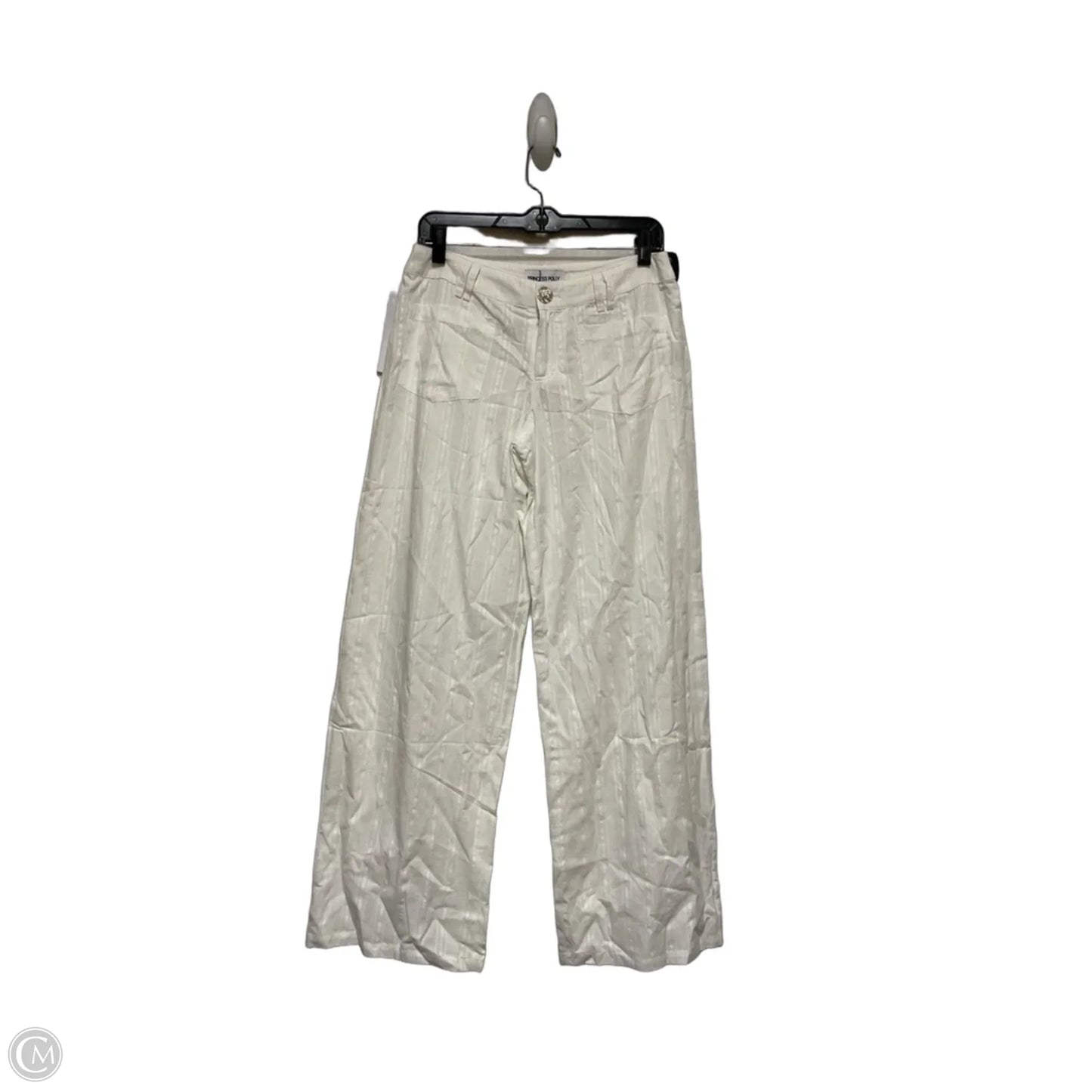 Pants Wide Leg By Princess Polly In White, Size: 2