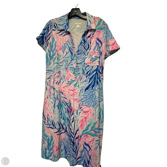 Dress Designer By Lilly Pulitzer In Blue & Pink, Size: M