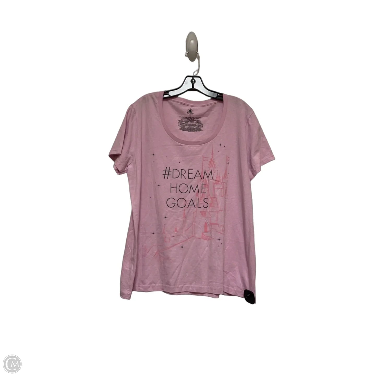 Top Short Sleeve Basic By Disney Store In Pink, Size: 2x
