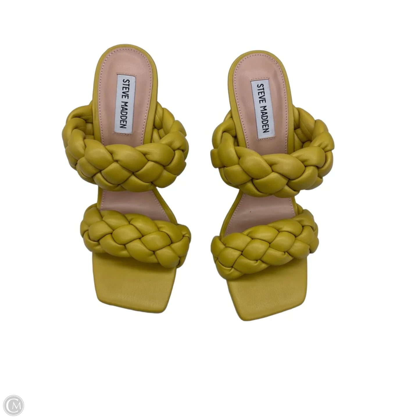 Sandals Heels Stiletto By Steve Madden In Yellow, Size: 9