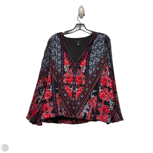 Top Long Sleeve By White House Black Market In Multi-colored, Size: L