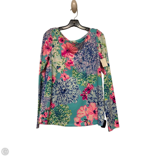Top Long Sleeve Designer By Lilly Pulitzer In Floral Print, Size: M