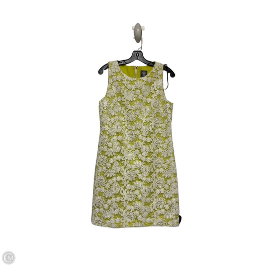 Dress Casual Short By Vince Camuto In Green & White, Size: M