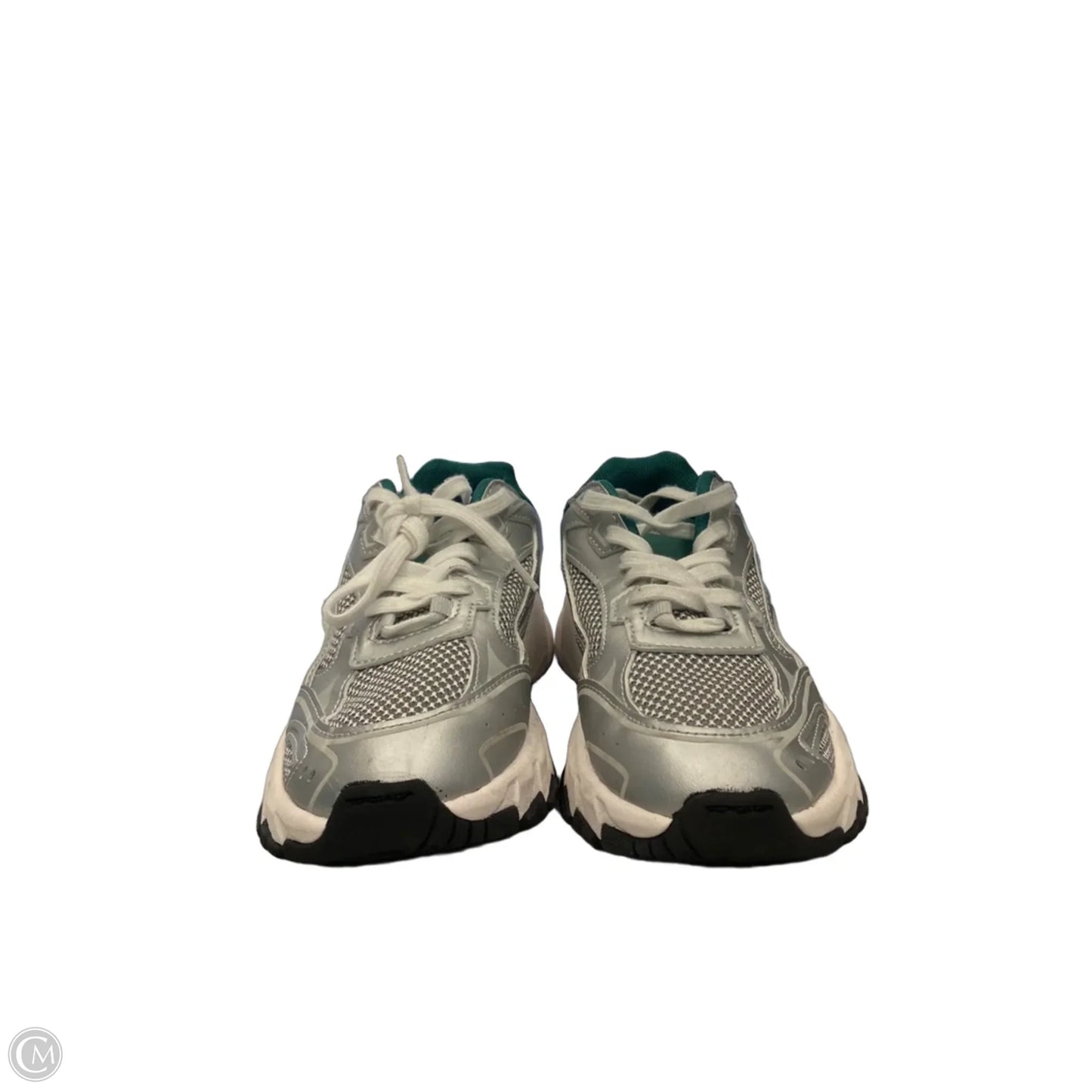 Shoes Athletic By Zara In Green & Silver, Size: 5